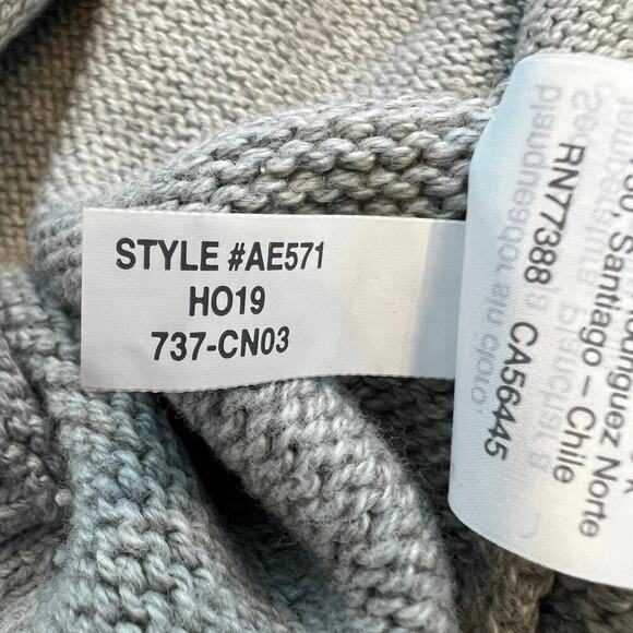 J. Crew Fair Isle Crew Neck Cotton Sweater Pink Gray Perfect Condition Size L - Picture 9 of 11